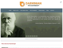 Tablet Screenshot of darwinianpsychotherapy.com